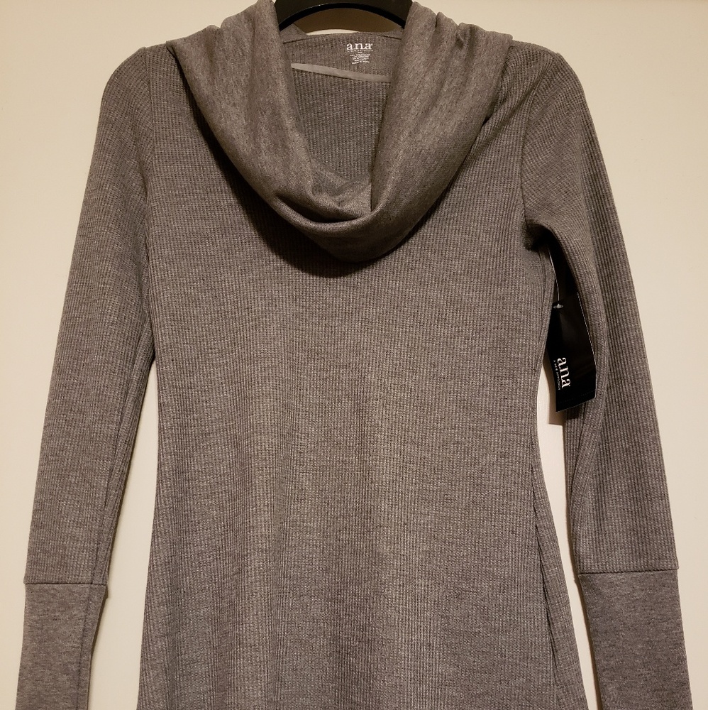 X-Small Grey a.n.a Cowlneck Sweater